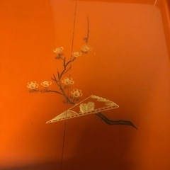 骨董　昭和レトロ　漆塗り御膳10枚セット　外箱付きの画像