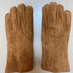 [新品]スエードの暖かい手袋　レディースM