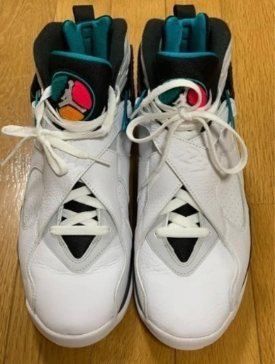 NIKE エアジョーダン8 WHITE/TURBO GREEN 28.5cm