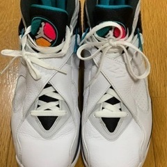 NIKE エアジョーダン8 WHITE/TURBO GREEN 28.5cmの画像