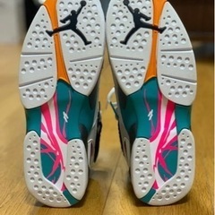 NIKE エアジョーダン8 WHITE/TURBO GREEN 28.5cmの画像