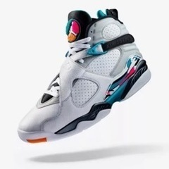 NIKE エアジョーダン8 WHITE/TURBO GREEN 28.5cmの画像