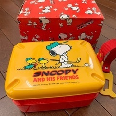 新品 スヌーピー 2段サンドイッチケース