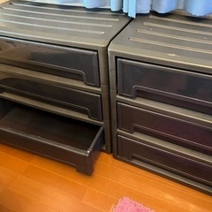 押し入れサイズの衣装ケース 前後に置ける 訳あり