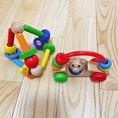木のおもちゃ　2個