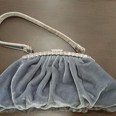 FLANDLE ベロアパーティーバッグ　グレー