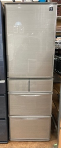 シャープ 5ドア冷蔵庫 どっちもドア 412L 2016年製 中古