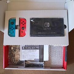 Nintendo Switch Joy-Con (L)ネオンブルー/(R)ネオンレッド 比較的綺麗です。の画像