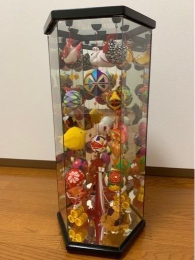 【ひな祭り】さげもん　ガラスケース