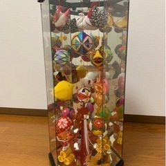 【ひな祭り】さげもん　ガラスケース