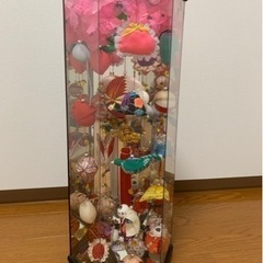 【ひな祭り】さげもん　鞠　ガラスケース
