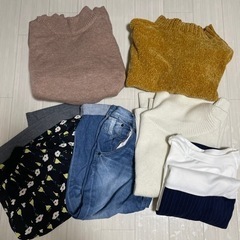 （お渡し決定）レディース冬服　ニット、デニム　他6点セット