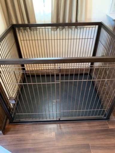 リッチェル　大型木製ペットサークル　専用トレー付き
