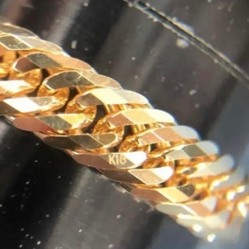 【新品】K18 12面トリプル 喜平リング 17号 2.9g［126］