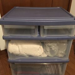 3段収納ケースお譲りします。