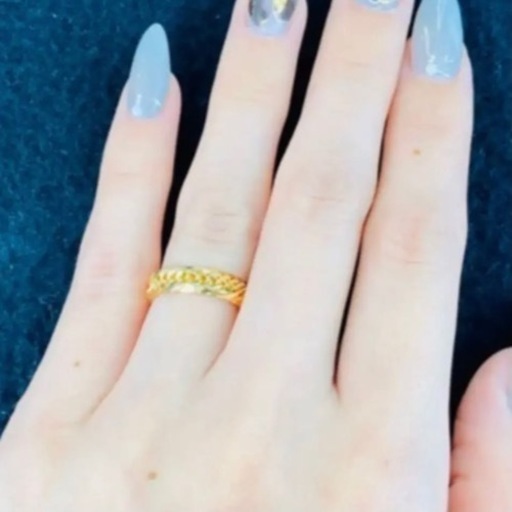 【新品】 K18 12面トリプル 喜平リング(細) 9号 2.5g ［74］