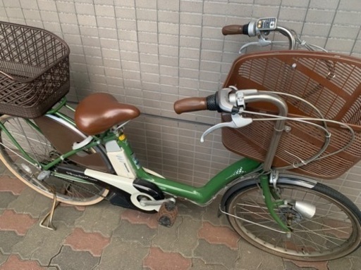 新春SALE 東京23区配達無料　新基準　ブリヂストン　アンジェリーノ　8.1Ah リチウム 電動自転車☆中古☆BS☆26