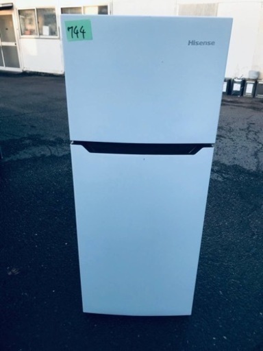 ③✨2019年製✨744番 Hisense✨2ドア冷凍冷蔵庫✨HR-B12C‼️