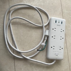 Anker PowerPort Strip PD 6（USBタップ 電源タップ コンセント差込口 6口 USB-C 1ポート USB-A 2ポート 延長コード 2m）【PSE技術基準適合 / USB Power Delivery対応 / ほこり防止シャッター】の画像