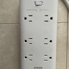 Anker PowerPort Strip PD 6（USBタップ 電源タップ コンセント差込口 6口 USB-C 1ポート USB-A 2ポート 延長コード 2m）【PSE技術基準適合 / USB Power Delivery対応 / ほこり防止シャッター】の画像