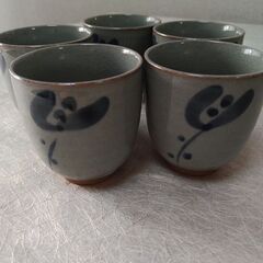 藍　湯呑５個　セット