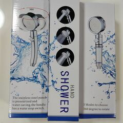 新品 脱塩素 シャワーヘッド 浄水カートリッジ2個付き 止水ボタ...