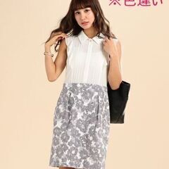 soareak ワンピース ソアリーク 切り替え コンビ 花柄 ...