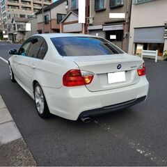 BMW320Mスポーツ　H19　車検5/6　走行79000ｋ　社外ストラーダＨＤＤナビ＆フルセグＴＶ　カラーバックカメラ　ＥＴＣ　純正エアロ＆社外フロントバンパー　専用17ＡＷ　キセノン＆4連フォグの画像