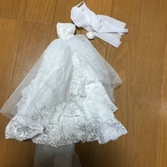 ウェディングドレス ヴェール付き