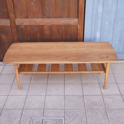 MOMO natural(モモナチュラル)の GATE LOW TABLE(エクステンション)。オーク材のナチュラルな質感の高さ調整可能なコーヒーテーブルです。ヴィンテージ風のLDテーブル♪BL434