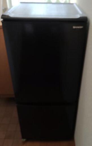 シャープ　2ドア冷蔵庫　2010年製　SJ-14S-B