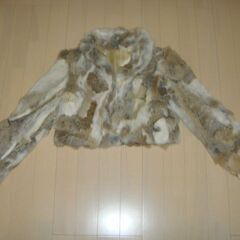 ステキ　ゴージャス　ラビット　毛皮　ジャケット