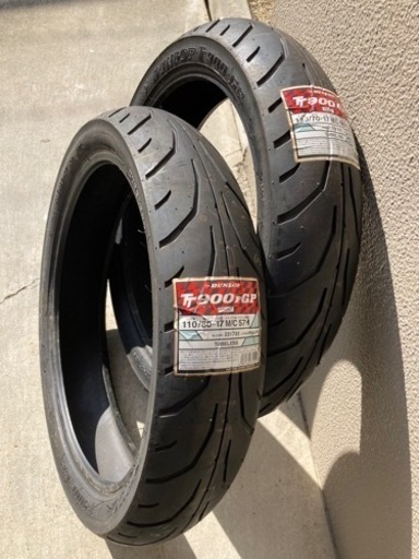 ダンロップ DUNLOP TT900GP 110/80-17 130/70-17前後セット(5年保管)