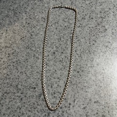 角小豆　チェーン　ステンレス　ネックレス　45センチ
