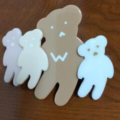 ウィークエンズ　4色クマのバレッタ