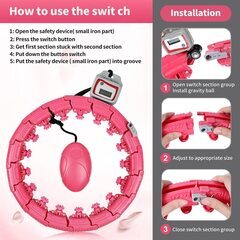 【新品・未使用】ダイエット カウンター付きスマートフラフープの画像