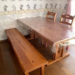 カントリー風ダイニングテーブル　180cm