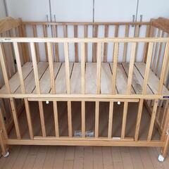 0円　カトージ　ベビーベッド　(レギュラーサイズ)の画像