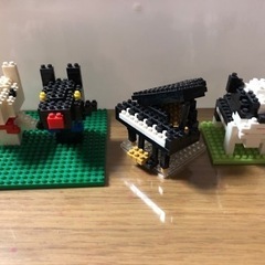 ナノブロック　リサガス　ピアノ　フレンチブルドッグ
