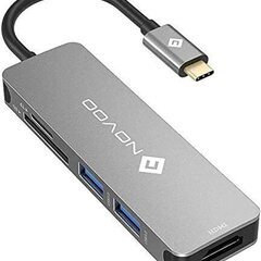 HDMIアダプタ USB 3.0 高速ポート Type C ハブ NOVOO 5-in-1の画像