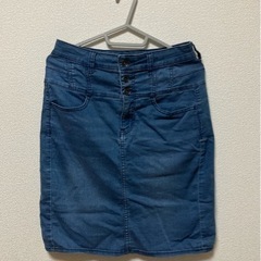 【値下げ】デニムタイトスカート（伸びる生地）
