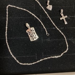 新品　シルバーネックレス、トップ