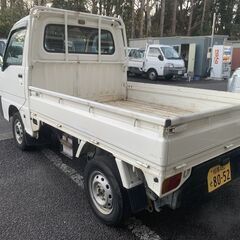 乗って帰れます：総額12万円：車検R5年07月15日まで：平成11年： スバル　サンバートラック：MT　5速　2WD：11万ｷﾛ：下取り可能の画像