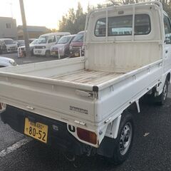 乗って帰れます：総額12万円：車検R5年07月15日まで：平成11年： スバル　サンバートラック：MT　5速　2WD：11万ｷﾛ：下取り可能の画像