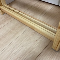 【2本セット】無印良品　パイン材ユニットシェルフ　帆立ワイド大の画像