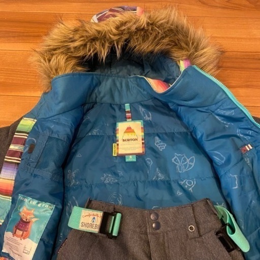 スノーボード ウェア S Burton 7-9歳 ジュニア 上下セット バートン