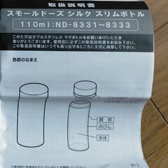 ミニスリムボトル(数回のみ使用)の画像