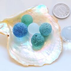 🔵竜宮シーグラス Ｍ（５個セット）