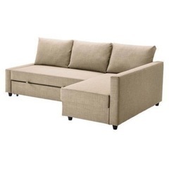 【決まりました】ソファベッド　IKEA  FRIHETEN  コーナーソファベッド　収納付き　ベージュ