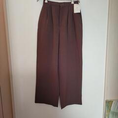 新品ワイドパンツ(モカブラウン)